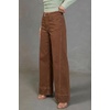 image:imageSidefeel Womens Wide Leg Jeans High Waisted Stretchy Baggy Denim PantsBrown