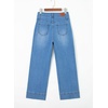 image:imageSidefeel Womens Wide Leg Jeans High Waisted Stretchy Baggy Denim PantsLight Blue