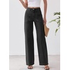 image:imageSidefeel Womens Wide Leg Jeans High Waisted Stretchy Baggy Trendy Denim PantsBlack