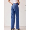 image:imageSidefeel Womens Wide Leg Jeans High Waisted Stretchy Baggy Trendy Denim PantsBlue