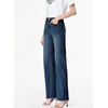 image:imageSidefeel Womens Wide Leg Jeans High Waisted Stretchy Denim Pants  Raw Hem Zimbaplatinum Side Seam Full Length Baggy Jeans Boyfriend Fit Trendy Fashion ClothingVintage Blue