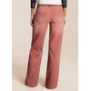 image:imageSidefeel Womens Wide Leg Jeans High Waisted Stretchy Denim Pants  Soft Cozy Denim Cute Patchwork Details Full Length Basic 5 Pockets Relaxed Fit Trendy Jeans for Daily Office Street WearMineral Red