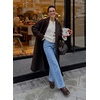 image:imageSidefeel Womens Wide Leg Jeans High Waisted Stretchy Straight Leg Trendy Loose Ankle Denim Pants with Patch PocketsLight Blue