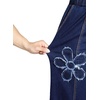 image:imageSidefeel Womens Y2K Floral Wide Leg Elastic High Waisted Baggy Jeans  Three Frayed Fower Patches Drawstring Seamed Front Raw Hem Casual Vintage Loose Fit Denim Pants for Daily Street WearBluing