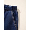 image:imageSidefeel Womens Y2K Floral Wide Leg Elastic High Waisted Baggy Jeans  Three Frayed Fower Patches Drawstring Seamed Front Raw Hem Casual Vintage Loose Fit Denim Pants for Daily Street WearBluing