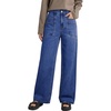 image:imageSidefeel Womens Wide Leg Jeans High Waisted Stretchy Baggy Trendy Denim PantsDark Blue