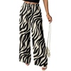 image:imageSidefeel Womens Wide Leg Palazzo Pants Lightweight Breathable High Waisted Flowy Printed Pants with PocketsBlack