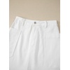 image:imageSidefeel Womens Cargo Pocket Straight Denim Skirt  Above Knee Length CasualPatch PocketsHigh WaistedStretch DenimCasual WearWhite