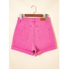 image:imageSidefeel Womens High Waisted Button Fly Jean Shorts  Soft Stretch Denim Shorts Practical Jorts with Pockets Rolled Hem 335 Inseam Cute Summer Outfits Casual Daily WearHot Pink