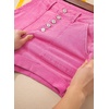 image:imageSidefeel Womens High Waisted Button Fly Jean Shorts  Soft Stretch Denim Shorts Practical Jorts with Pockets Rolled Hem 335 Inseam Cute Summer Outfits Casual Daily WearHot Pink