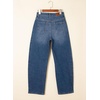 image:imageSidefeel Womens Baggy Jeans High Waisted Stretchy Wide Leg Jeans Color Block Patchwork Barrel Loose Denim PantsBlue