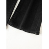 image:imageSidefeel Womens Flare Jeans High Waisted Wide Leg Stretchy Bell Bottom Front Pockets Denim PantsBlack