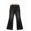 image:imageSidefeel Womens High Waisted Bootcut Jeans Stretch Denim Pants  Flare Jeans with PocketsSlim FitSoft Stretch FabricCasualRetroKnee Panel SeamAll Season WearBlack