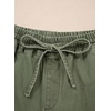 image:imageSidefeel Womens High Waisted Drawstring Summer Jean Shorts  Adjustable Elastic Waist Pull On Practical Side Seam Pockets Baggy Relaxed Fit Stretchy Denim ShortsGreen
