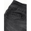 image:imageSidefeel Womens High Waisted Raw Hem Straight Leg Jeans  Double Button WaistbandTummy ControlStretch Denim FabricAnkle Length5 PocketCasual StyleBlack