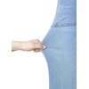 image:imageSidefeel Womens High Waisted Stretchy Straight Leg Jeans  Front Big PocketsDouble Button WaistbandTummy ControlFull LengthHigh RiseIceland Blue
