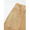 image:imageSidefeel Womens High Waisted Stretchy Straight Leg Jeans  Front Big PocketsDouble Button WaistbandTummy ControlFull LengthHigh RiseKhaki
