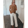 image:imageSidefeel Womens High Waisted Stretchy Straight Leg Jeans  Front Big PocketsDouble Button WaistbandTummy ControlFull LengthHigh RiseWhite