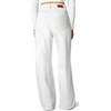 image:imageSidefeel Womens High Waisted Wide Leg Stretchy Jeans  Soft Comfy Denim Pants Seamed Front Full Length Double Buttons Relxed Fit Trendy Jeans with Pockets Casual Daily WearCream White