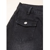 image:imageSidefeel Womens Wide Leg High Waisted Jeans  Front Flap Pockets Breathable Stretchy Denim PantsFull LengthRelaxed Loose FitCasual Daily WearBlack