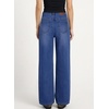 image:imageSidefeel Womens Wide Leg High Waisted Jeans  Front Flap Pockets Breathable Stretchy Denim PantsFull LengthRelaxed Loose FitCasual Daily WearBluing