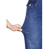 image:imageSidefeel Womens Wide Leg High Waisted Jeans  Front Flap Pockets Breathable Stretchy Denim PantsFull LengthRelaxed Loose FitCasual Daily WearBluing