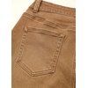 image:imageSidefeel Womens Wide Leg High Waisted Jeans  Front Flap Pockets Breathable Stretchy Denim PantsFull LengthRelaxed Loose FitCasual Daily WearBrown