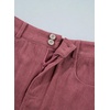 image:imageSidefeel Womens Fall High Waisted Corduroy Mini Skirts  Elastic WaistDouble Button ClosureTummy ControlPocketsSkirts with Builtin ShortsWarm and CozyFall OutfitViolet