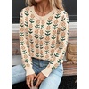 image:imageSidefeel Cardigan Sweaters for Women Printed Cropped SweaterApricot