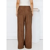 image:imageSidefeel Corduroy Pants Women Wide Leg High Waisted Drawstring Baggy PantsBrown