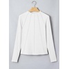 image:imageSidefeel Long Sleeve Shirts for Women Going Out Tops Casual Basic TeesWhite