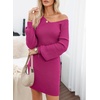 image:imageSidefeel Sweater Dress for Women 2026 Fall ClothesHot Pink
