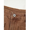 image:imageSidefeel Wide Leg Jeans for Women High Waisted Stretchy Ankle Denim PantsBrown