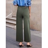 image:imageSidefeel Wide Leg Jeans for Women High Waisted Stretchy Ankle Denim PantsGreen