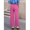 image:imageSidefeel Wide Leg Jeans for Women High Waisted Stretchy Ankle Denim PantsHot Pink