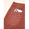 image:imageSidefeel Wide Leg Jeans for Women High Waisted Stretchy Ankle Denim PantsMineral Red