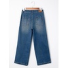 image:imageSidefeel Wide Leg Jeans for Women High Waisted Stretchy Ankle Denim PantsVintage Blue