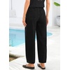 image:imageSidefeel Womens Barrel Jeans Drawstring Baggy Denim PantsBlack