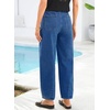 image:imageSidefeel Womens Barrel Jeans Drawstring Baggy Denim PantsDark Blue