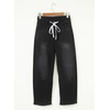 image:imageSidefeel Womens Barrel Jeans Wide Leg High Waisted Stretchy Denim PantsBlack