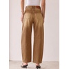 image:imageSidefeel Womens Barrel Jeans Wide Leg High Waisted Stretchy Denim PantsBrown