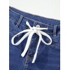 image:imageSidefeel Womens Barrel Jeans Wide Leg High Waisted Stretchy Denim PantsDark Blue