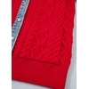 image:imageSidefeel Womens Cable Knit Denim Collar Cardigan SweatersFiery Red