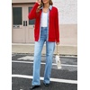 image:imageSidefeel Womens Cable Knit Denim Collar Cardigan SweatersFiery Red