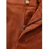 image:imageSidefeel Womens Casual High Waist Wide Leg Corduroy PantsOrange