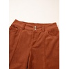 image:imageSidefeel Womens Casual High Waist Wide Leg Corduroy PantsOrange