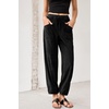 image:imageSidefeel Womens Drawstring Corduroy Barrel PantsBlack