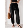 image:imageSidefeel Womens Drawstring Corduroy Barrel PantsBlack