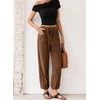 image:imageSidefeel Womens Drawstring Corduroy Barrel PantsCoffee