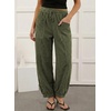 image:imageSidefeel Womens Drawstring Corduroy Barrel PantsGreen